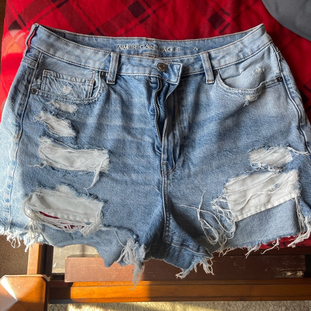 Women's Distressed Denim Shorts